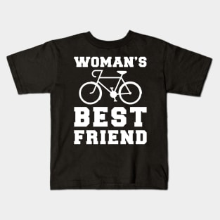 cycling woman's best friend tee tshirt Kids T-Shirt